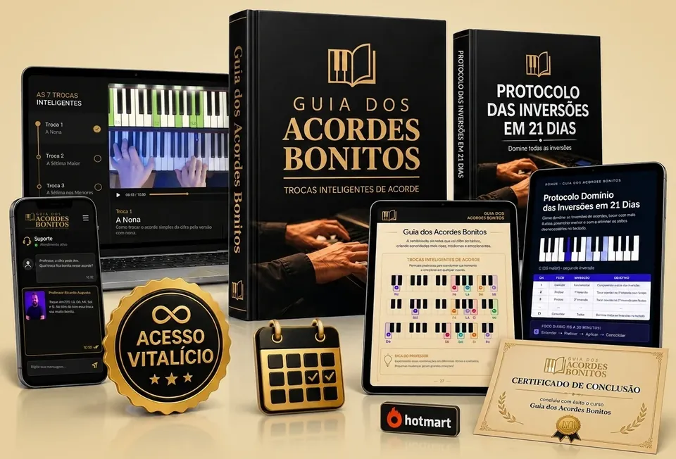 Tudo o que você recebe no Guia dos Acordes Bonitos